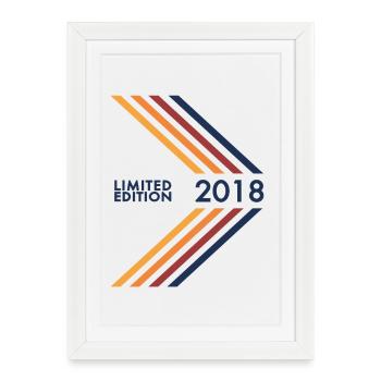 Édition limitée 2020 anniversaire filles garçons - Affiche encadrée (27 × 37 cm) - blanc - Devant