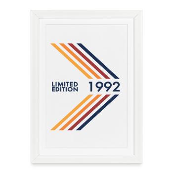 1992 Limited Edition Birthday Man Wife - Framed poster (27 × 37 cm) - white - Front