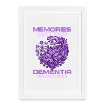 Counting Memories – Dementia Education - Framed poster (27 × 37 cm) - white - Front