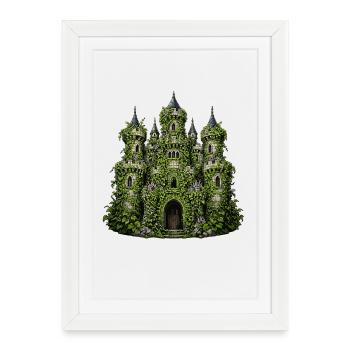Ivy Castle of Liana Splendour - Framed poster (27 × 37 cm) - white - Front