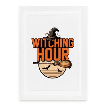 Witch Halloween – Witching Hour - Framed poster (27 × 37 cm) - white - Front