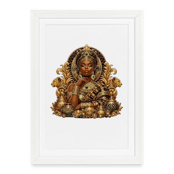 Golden Queen of Jewels - Framed poster (27 × 37 cm) - white - Front