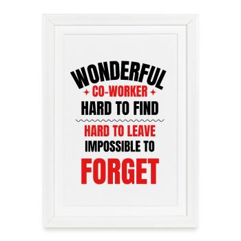 Coworker Farewell Gift - Framed poster (27 × 37 cm) - white - Front
