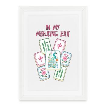 In My Mahjong Era Mahjong Game Social Club - Framed poster (27 × 37 cm) - white - Front