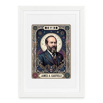 James A Tarot Card - Framed poster (27 × 37 cm) - white - Front
