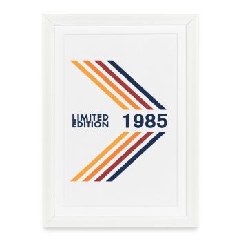 Édition limitée 1985 anniversaire hommes - Affiche encadrée (27 × 37 cm) - blanc - Devant