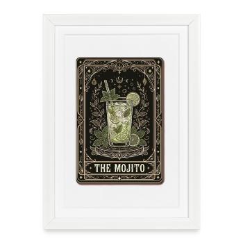 Équipe de enterrement de vie de jeune fille Mojito Barman de cocktails - Affiche encadrée (27 × 37 cm) - blanc - Devant