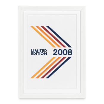 2008 Limited Edition Birthday Girls Boys - Framed poster (27 × 37 cm) - white - Front