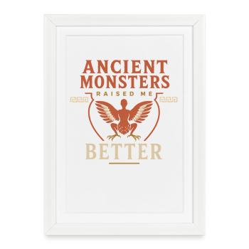 Harpy Greek Mythology Fantasy Monster - Framed poster (27 × 37 cm) - white - Front