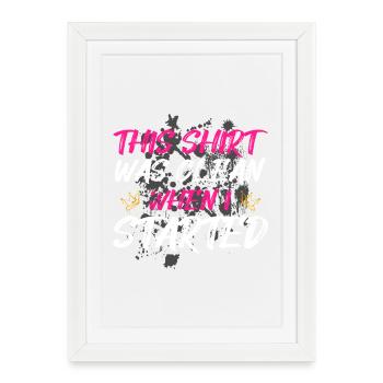 Clean when i Schlammlauf Mud Run Muddy Race - Framed poster (27 × 37 cm) - white - Front