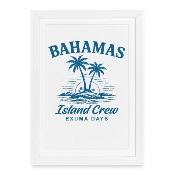 Journée de l’équipage de l’équipage des îles des Bahamas - Affiche encadrée (27 × 37 cm) - blanc - Devant
