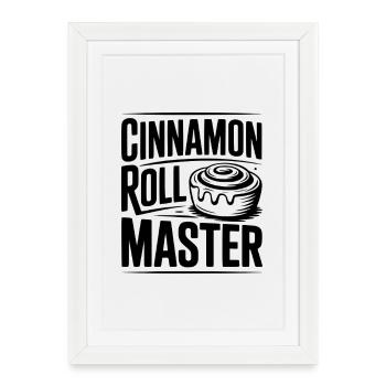 Cinnamon Roll Master - Framed poster (27 × 37 cm) - white - Front