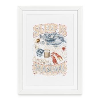 Alaska King Crab Sleep Is Seasonal - Framed poster (27 × 37 cm) - white - Front