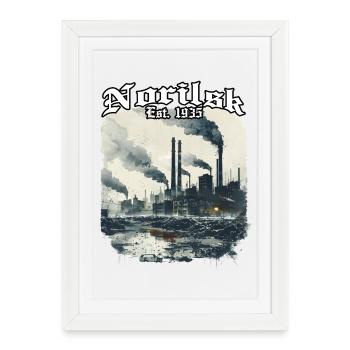 Norilsk Industrie Est 1935 - Framed poster (27 × 37 cm) - white - Front