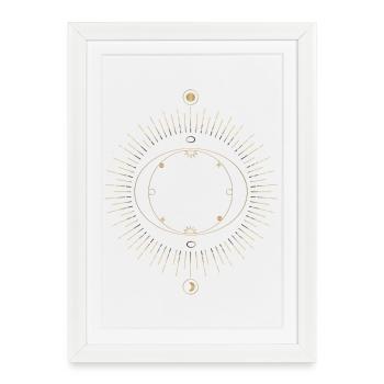 Sun Ring Circuit Design - Framed poster (27 × 37 cm) - white - Front