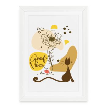 Ambiance automnale - Affiche encadrée (27 × 37 cm) - blanc - Devant