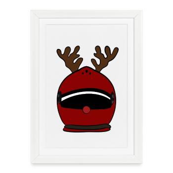 Christmas - Framed poster (27 × 37 cm) - white - Front