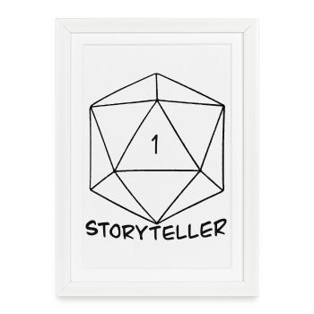 Storyteller - Framed poster (27 × 37 cm) - white - Front