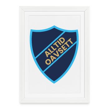 Toujours quel que soit le design du bouclier - Affiche encadrée (27 × 37 cm) - blanc - Devant