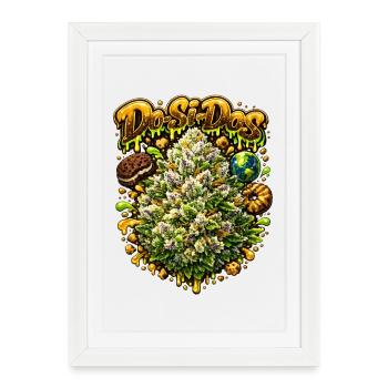 Do-Si-Dos Cookie Graffiti Print - Affiche encadrée (27 × 37 cm) - blanc - Devant