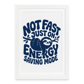 Paresseux Professionnel de la Sieste - Affiche encadrée (27 × 37 cm) - blanc - Devant