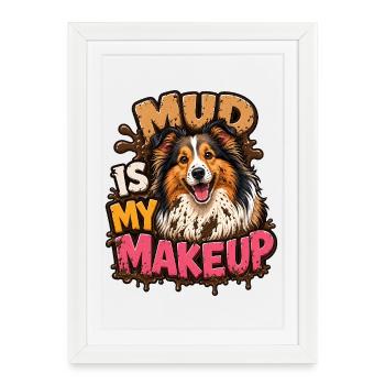 Shetland Shepherd - Framed poster (27 × 37 cm) - white - Front