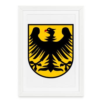 L’aigle allemand - Affiche encadrée (27 × 37 cm) - blanc - Devant