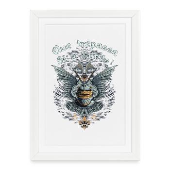 Que trépasse si je faiblis ! Citation réplique - Affiche encadrée (27 × 37 cm) - blanc - Devant
