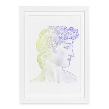 David Michel-Ange - Affiche encadrée (27 × 37 cm) - blanc - Devant