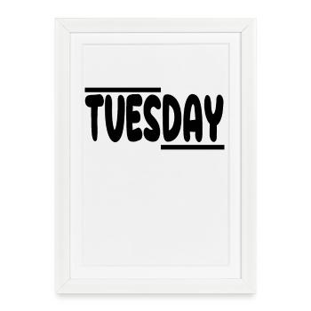 Tuesday Grind - Framed poster (27 × 37 cm) - white - Front