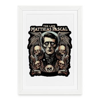 Portrait de Pascal Mortel - Affiche encadrée (27 × 37 cm) - blanc - Devant