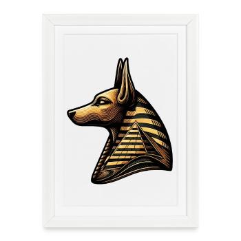 Anubis | Guardian of the Tombs Egypt - Framed poster (27 × 37 cm) - white - Front
