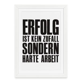 Mot du succès pour le fondateur, l’entrepreneur, la startup - Affiche encadrée (27 × 37 cm) - blanc - Devant