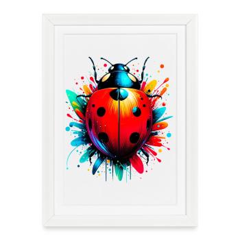 Ladybird - Framed poster (27 × 37 cm) - white - Front