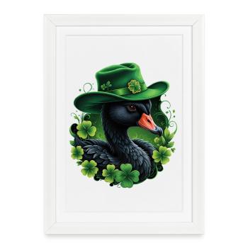 L’élégance irlandaise - Affiche encadrée (27 × 37 cm) - blanc - Devant