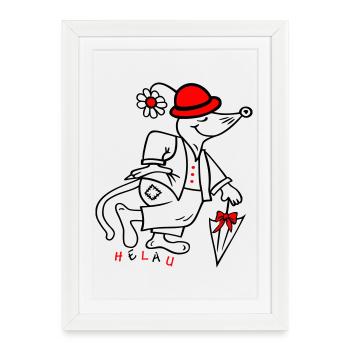 Carnival - Framed poster (27 × 37 cm) - white - Front