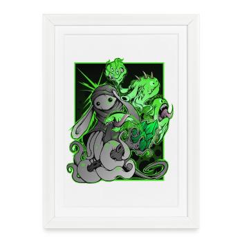 Magie - Affiche encadrée (27 × 37 cm) - blanc - Devant