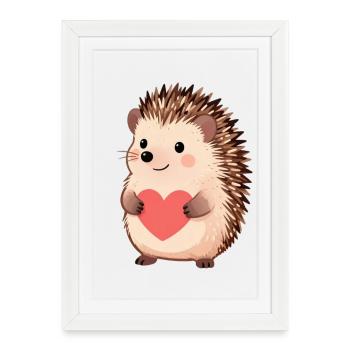 Cadeau pour la fête des mères : Idée de cadeau pour la fête des mères - Affiche encadrée (27 × 37 cm) - blanc - Devant