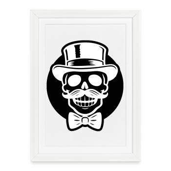 Groom Skeleton - Framed poster (27 × 37 cm) - white - Front