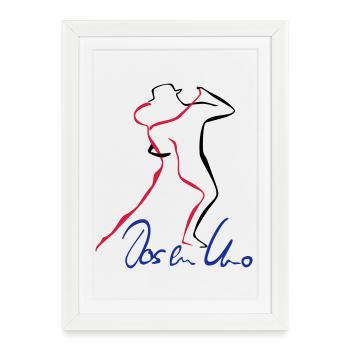 Tango Dos en Uno - Gerahmtes Poster (27 × 37 cm) - Weiß - Vorne