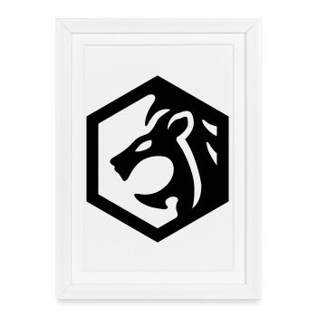 Leondesign - Framed poster (27 × 37 cm) - white - Front