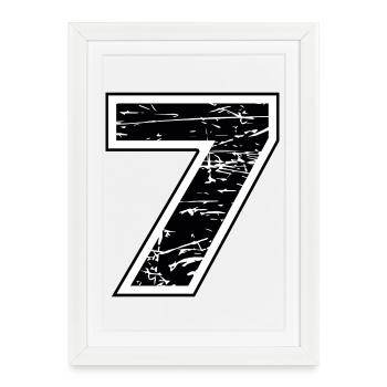 7 - Affiche encadrée (27 × 37 cm) - blanc - Devant