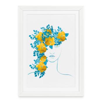 Paix en Ukraine - Affiche encadrée (27 × 37 cm) - blanc - Devant