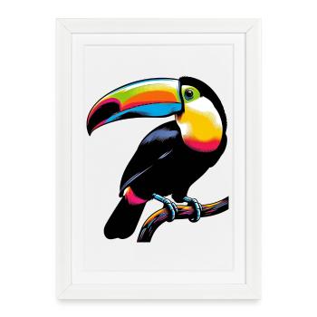 Toucan - Framed poster (27 × 37 cm) - white - Front