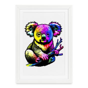 Koala - Affiche encadrée (27 × 37 cm) - blanc - Devant