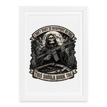 Cela devrait aussi fonctionner - Affiche encadrée (27 × 37 cm) - blanc - Devant