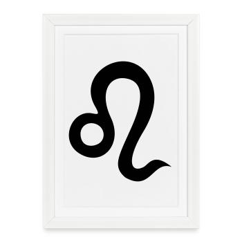 Leo - Framed poster (27 × 37 cm) - white - Front