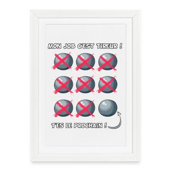 Occupation shooter - Framed poster (27 × 37 cm) - white - Front