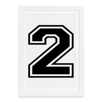 2 - Gerahmtes Poster (27 × 37 cm) - Weiß - Vorne