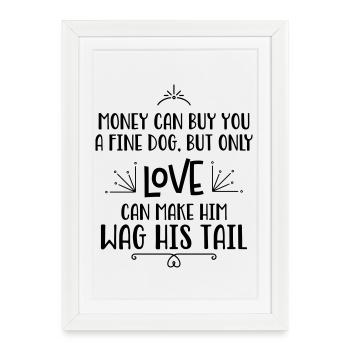 Dog lovers - Framed poster (27 × 37 cm) - white - Front